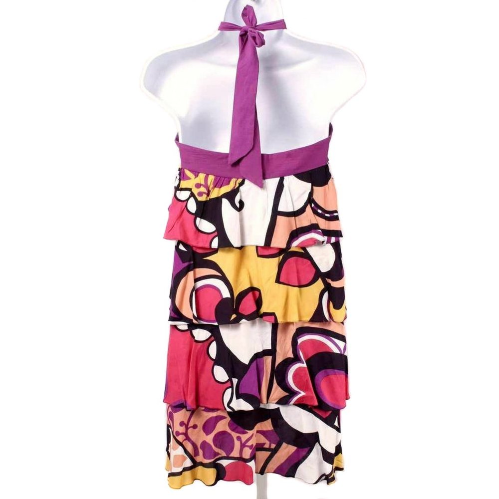 Xsite Colorful Abstract Patterned Tiered Ruffle H… - image 3